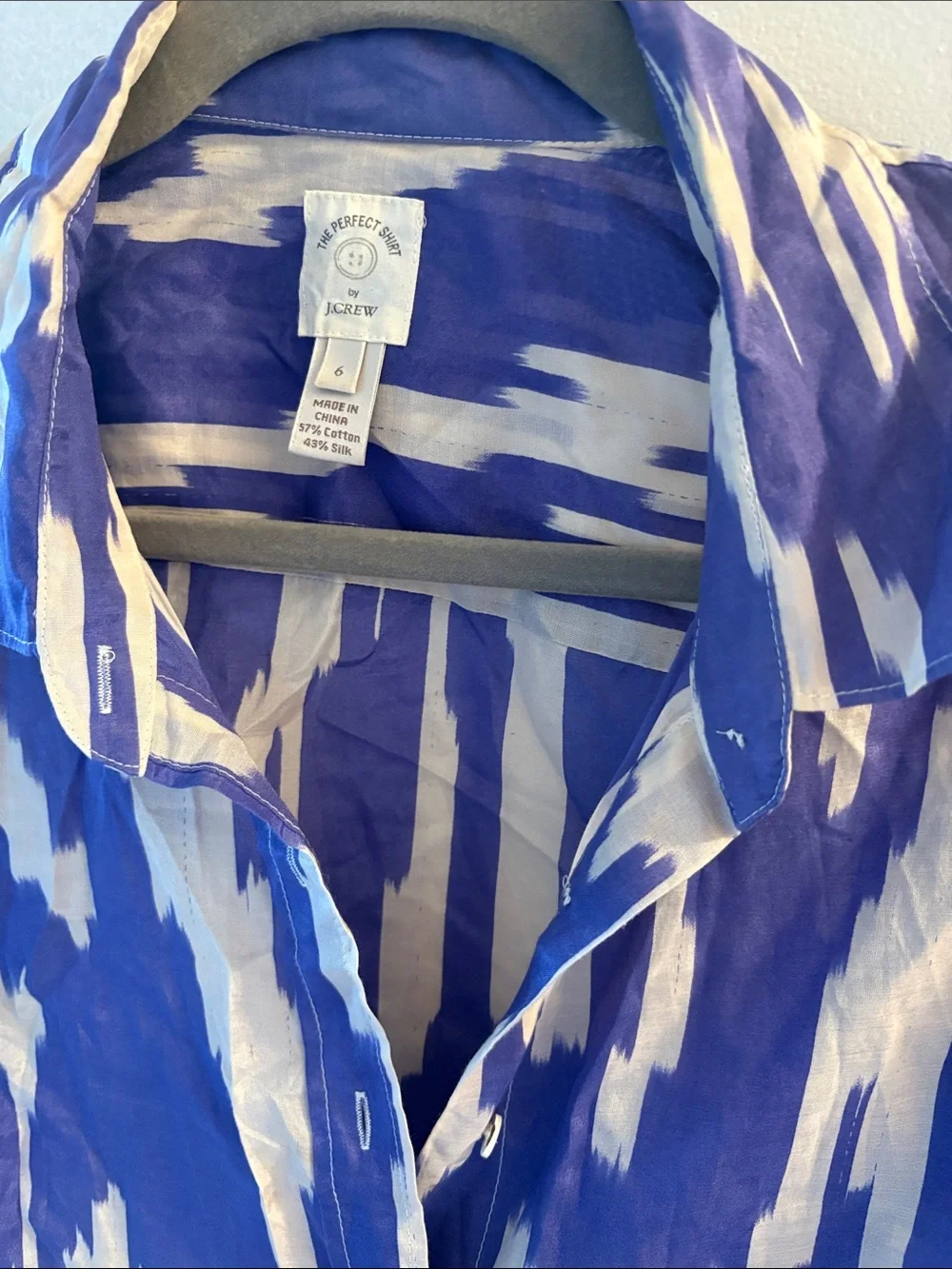 J. Crew Ikat print Button-Up Shirt